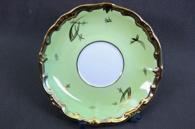 Porcelana Weimar ręcznie malowany zestaw śniadaniowy