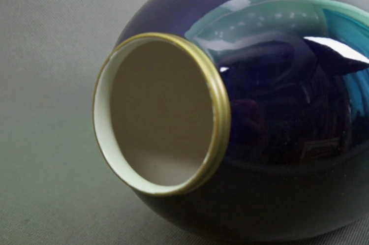 Unikatowy duży kobaltowy wazon Porcelana Lindner