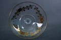 Szklana szlifowana urocza patera
