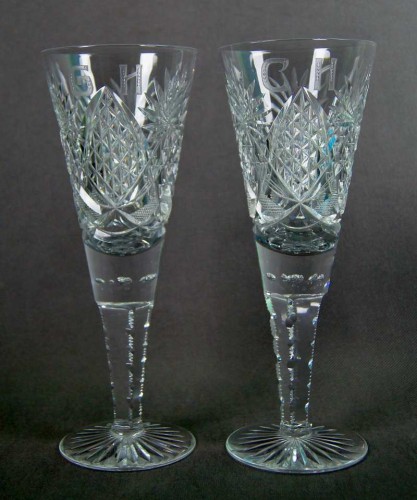 Josephinenhutte dwa olbrzymie kryształowe puchary