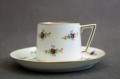 Porcelana Jager & Co stara filiżanka ze spodkiem do kawy