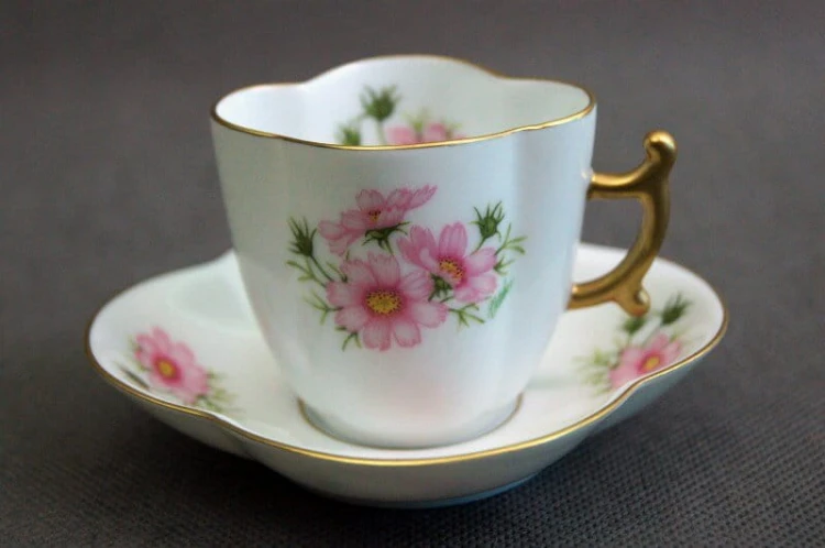 Japoński nietypowy zestaw do espresso porcelana Ohashi