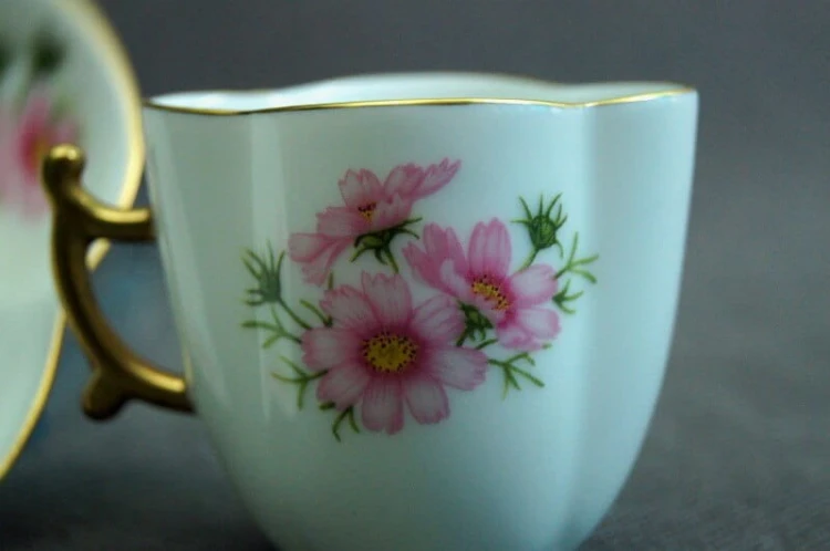 Japoński nietypowy zestaw do espresso porcelana Ohashi