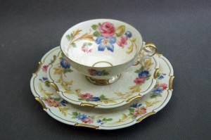 Sorau Żary ekskluzywny porcelanowy zestaw śniadaniowy 