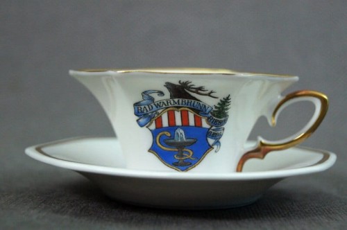 Herb Cieplice Zdrój Bad Warmbrunn porcelanowa filiżank