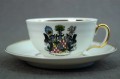 Bad Warmbrunn herb Schaffgotsch porcelanowa filiżanka