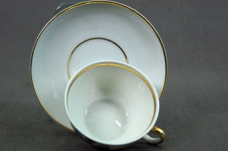 Bad Warmbrunn herb Schaffgotsch porcelanowa filiżanka