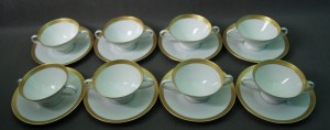 Eleganckie bulionówki 8 sztuk porcelana Rosenthal