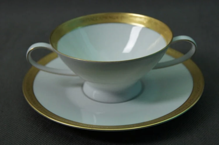 Eleganckie bulionówki 8 sztuk porcelana Rosenthal