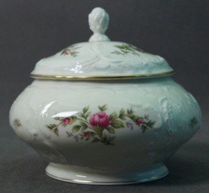 Rosenthal Sanssouci Moosrose duża bombonierka ecru