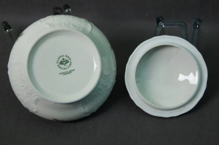 Rosenthal Sanssouci Moosrose duża bombonierka ecru