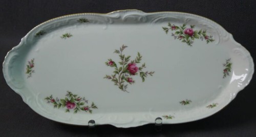 Cudowna podłużna patera ecru 36,3 cm Rosenthal Sanssouci Moosrose