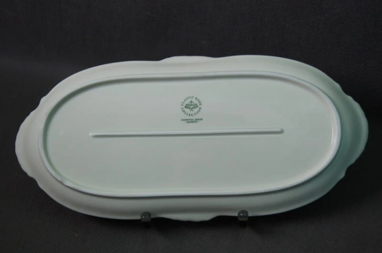 Cudowna podłużna patera ecru 36,3 cm Rosenthal Sanssouci Moosrose