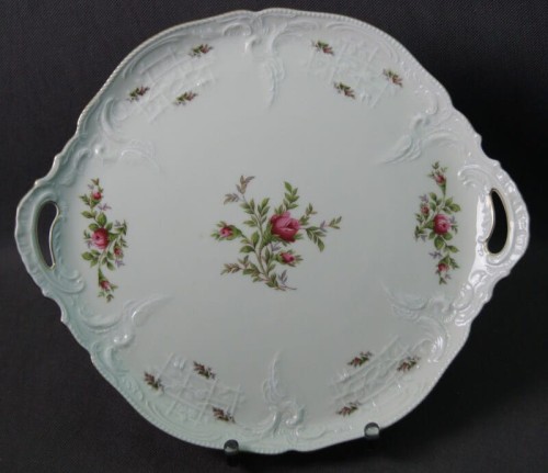 Cudowna duża patera ecru 35,5 cm Rosenthal Sanssouci Moosrose