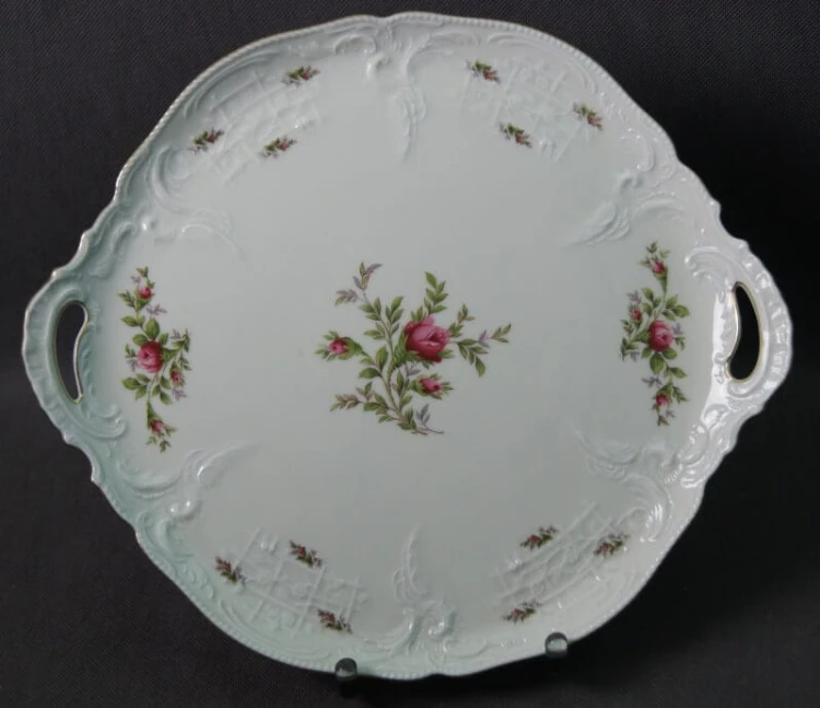Cudowna duża patera ecru 35,5 cm Rosenthal Sanssouci Moosrose