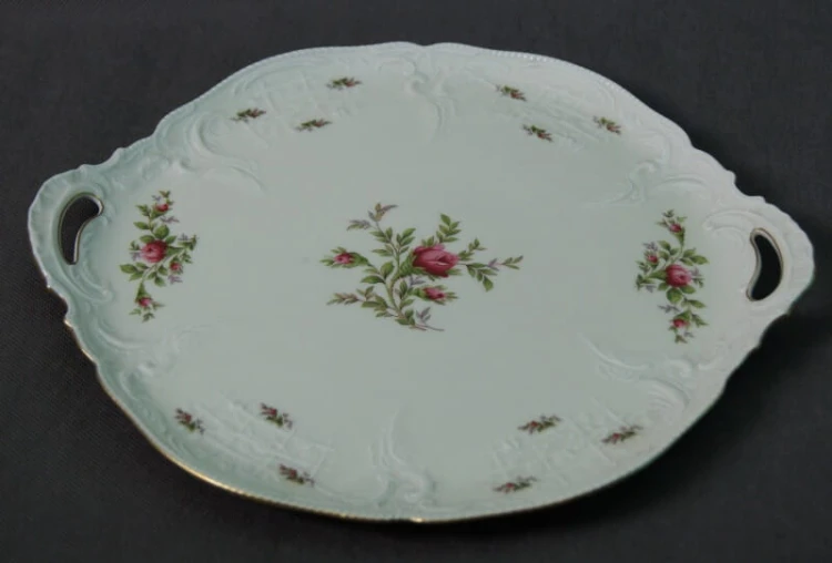 Cudowna duża patera ecru 35,5 cm Rosenthal Sanssouci Moosrose