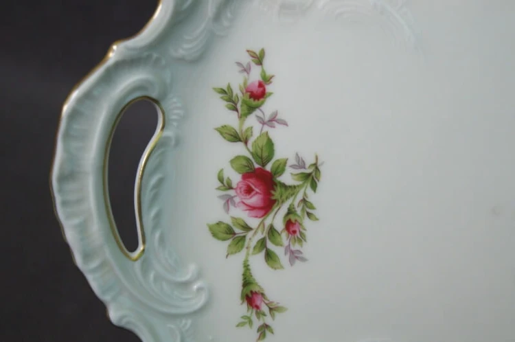 Cudowna duża patera ecru 35,5 cm Rosenthal Sanssouci Moosrose