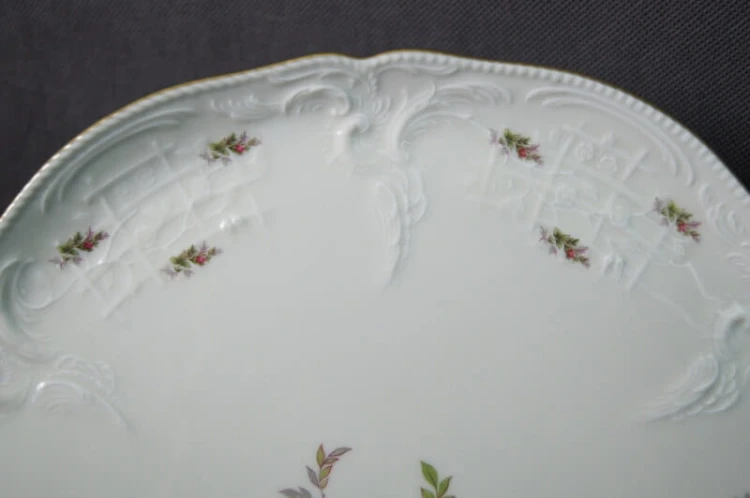 Cudowna duża patera ecru 35,5 cm Rosenthal Sanssouci Moosrose