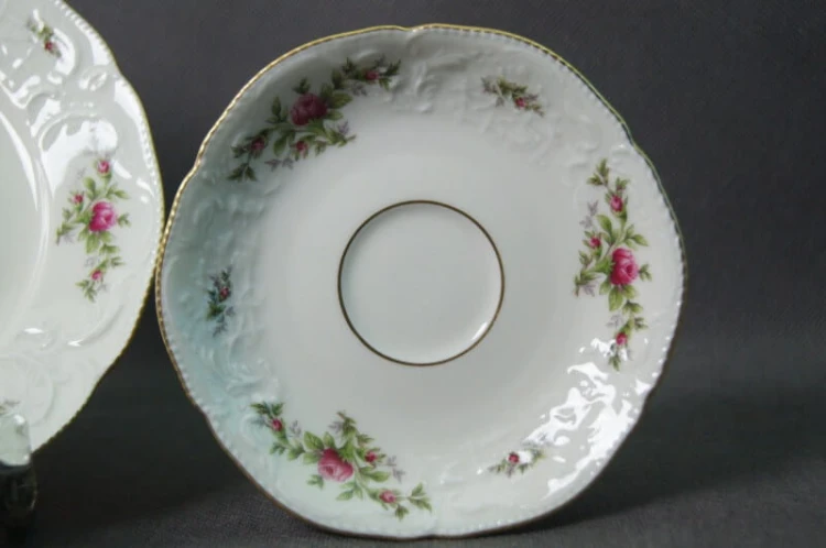 Ecru serwis do kawy 6 osób Rosenthal Sanssouci Moosrose