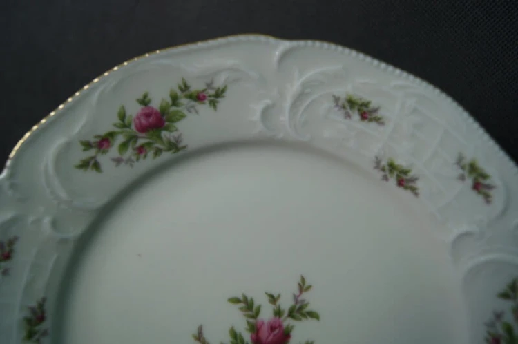Ecru serwis do kawy 6 osób Rosenthal Sanssouci Moosrose