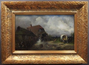 Młyn wodny wyjątkowe dzieło obraz olejny Paul Koster