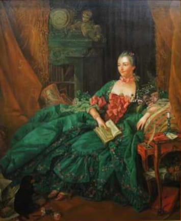 Madame Pompadour duży dekoracyjny obraz