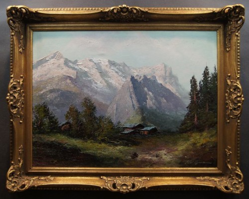 Malarstwo pejzażowe Wetterstein Alpy Herbert Uerpmann