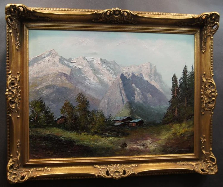 Malarstwo pejzażowe Wetterstein Alpy Herbert Uerpmann