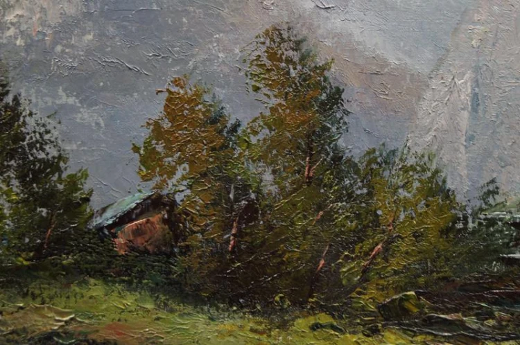 Malarstwo pejzażowe Wetterstein Alpy Herbert Uerpmann
