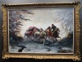 Zaprzęg galopujących koni | malarstwo węgierskie Michael Borbely