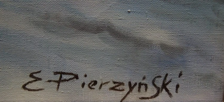 Polskie malarstwo aukcyjne Rozpędzona trojka Edward Pierzyński ☆ 1922