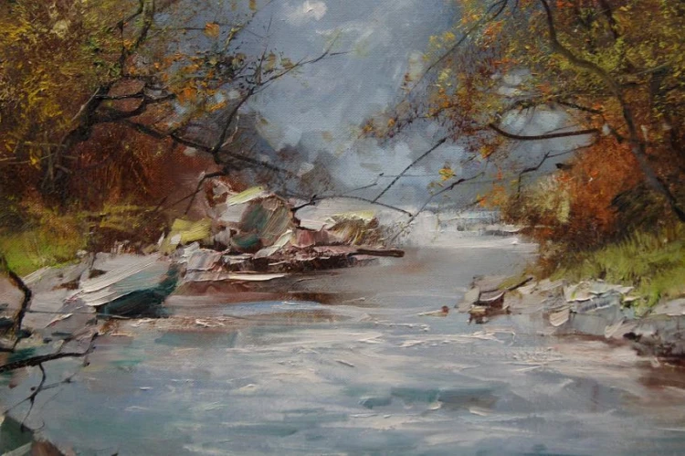 Górski strumień - Ingfried Paul Henze - Morro (1925-2013)