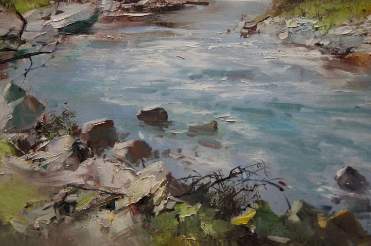 Górski strumień - Ingfried Paul Henze - Morro (1925-2013)