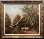 Pasterka i owce ⭐ Niemieckie  malarstwo olejne ⭐ Jurgen Winter