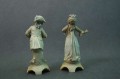 Para wytwornych dzieci porcelanowe figurki