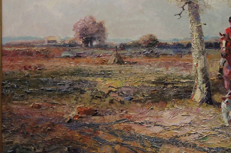 Ludwig Gschossmann malarstwo aukcyjne - Przejażdżka dorożką