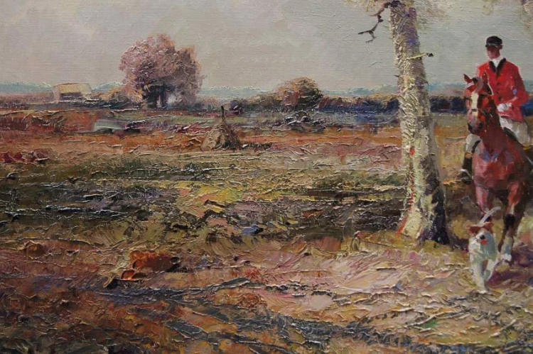 Ludwig Gschossmann malarstwo aukcyjne - Przejażdżka dorożką