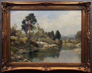 Niemieckie malarstwo aukcyjne  stary obraz olejny Josef Burger