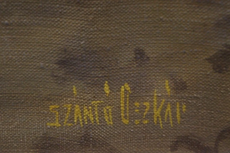 Podpis malarza Szanto Oszkar