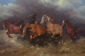Konie w galopie obraz olejny