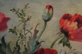 Hedwig Petermann ☆ Przedwojenny obraz olejny ☆ Czerwone maki
