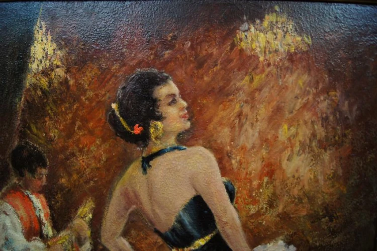 Tancerka Flamenco z kastanietami | Wyjątkowy obraz olejny do salonu