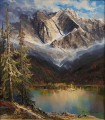 Heinz Münnich Widok na jezioro Eibsee z widokiem na szczyt Zugspitze