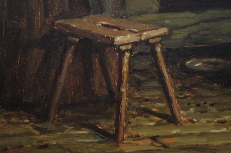 Scena degustacji wina u mnicha Hein Van Doren vel W. Andreas