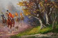 Wyjazd na polowanie rosyjskie malarstwo olejne Wladimir Grechow