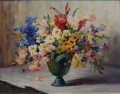 Letnie kwiaty na obrazie olejnym wyjątkowe malarstwo Hedwig Petermann