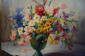 Letnie kwiaty na obrazie olejnym Hedwig Petermann