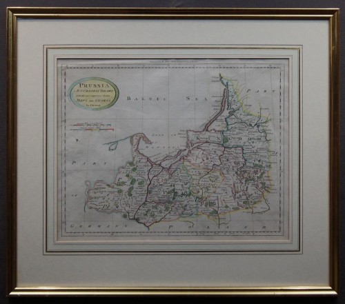 Pomorze stara mapa Prusy - Polska - Litwa 1770 rok