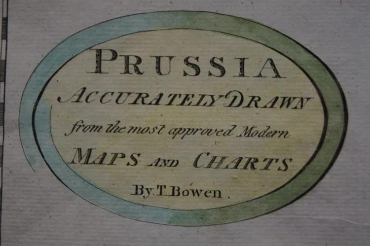 Prussia Accurately Drawn from the most approved modern maps and charts By.T. Bowen