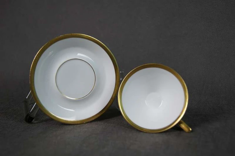 Beyer &amp; Bock białe Art deco - espresso